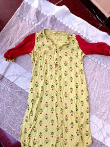 Floral Print Kurta