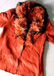 Faux Fur Collar Coat