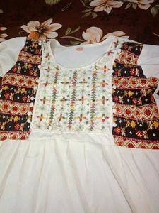 Beautiful mirror work festive dress