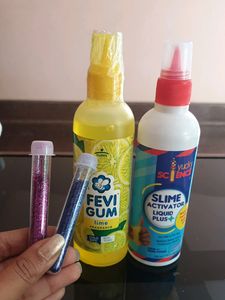Slime Kit For Kids! Glue, Activator, Glitter Combo