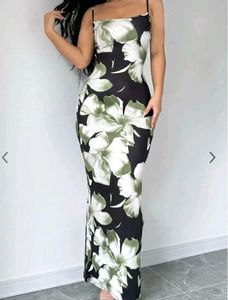 Unused Floral Print Bodycon Maxi