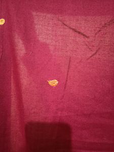 Women Embroidered Maroon Winter Shawl