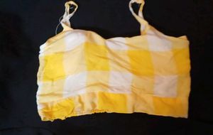 Yellow Crop Top