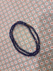 Purple Beaded Wrap Necklace