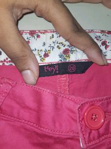 Womens  Pink Colour Skinny Jeans 28 Size