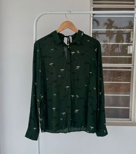 Zara Emerald Green Blouse