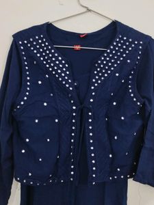 Rayon Kurti With Jacket