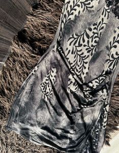 Elegant Black &amp; Gray Slip Dress