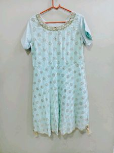 Elegant Sky Blue Kurta Set