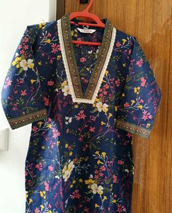 Biba Floral Kurta And Pant Set