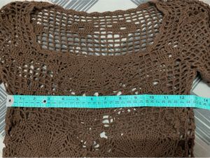 Handmade Crochet Brown Top