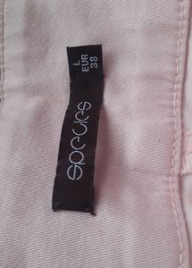 Specles Baby Pink Classy Shorts With Bow Pockets
