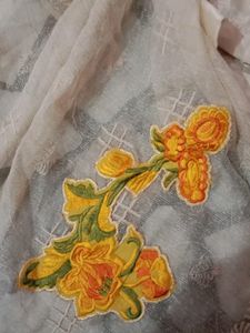Beautiful Yellow Kurta Set With Dupatta Patch Work