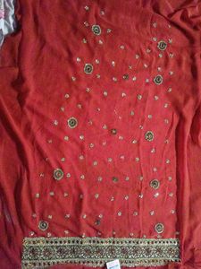 A Rust Colour Dress Material.
