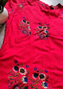 Cherry Colour Kurti