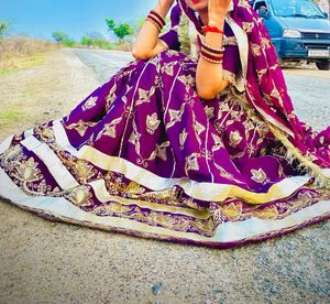 Ethnic Lehenga Choli Set/rajputi poshak style