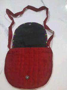 Embroidered Shoulder Bag