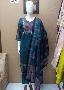 Suit Kurti Set With Pants &amp; Dupatta