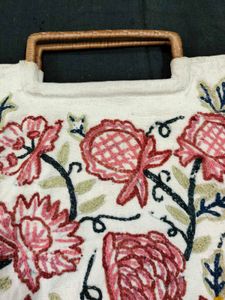 Floral Embroidered Handbag
