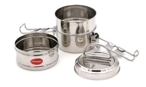 Tiffin Box, Plastic & Steel Both Avl