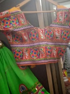 Green Lahenga Choli