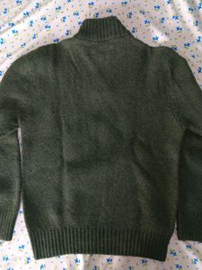 ZARA (original) PURL KNIT QUARTER-ZIP SWEATER