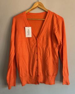 Orange Cardigan