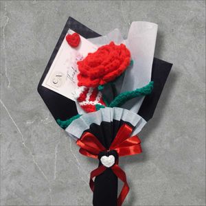 Crochet Single Rose Bouquet 💐💝
