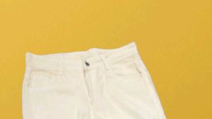 I@56 Size-30 White Cargo Jeans