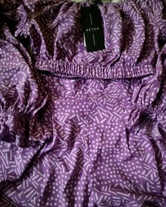With Tag Purple Co-ord Set