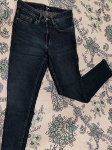 NUON Dark Blue Skinny Fit Denim Jeans