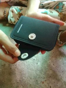 Slim Black Leather Wallet