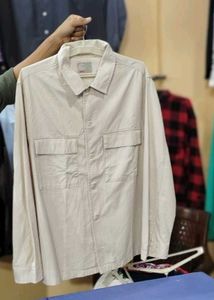 SPAO Beige Button-Up Shirt✅✅