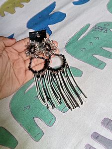 Black And White Earrings