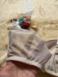 Off White Broadbelt Bra