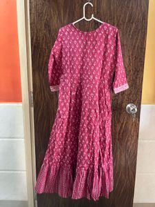 34 Bust Cotton Aline Kurta Set For Women