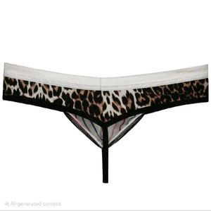 Animal Print Thong