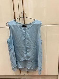 Cute Blue Sleeveless Top