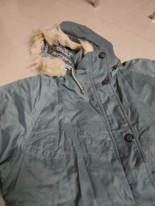 Stylish Blue Winter Coat 2 jacket