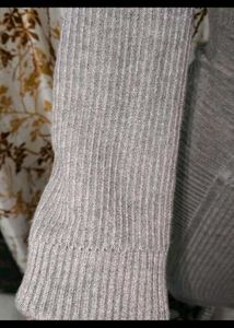Gray Knit Bodycon Mini Dress