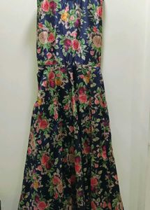 Floral Simple Ethnic Gown