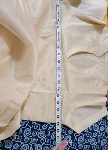 Elegant Gown Cream With DUPATTA