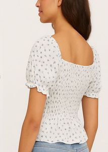 Cottagecore Elegant White Crop Top