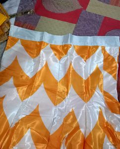 Yellow Free Size Lehenga With Unstitched Choli