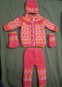 Handmade Knitted Baby Outfit