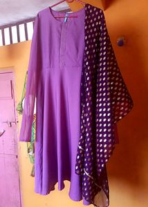 Levender Anarkali 3 Piece Set 🍇.