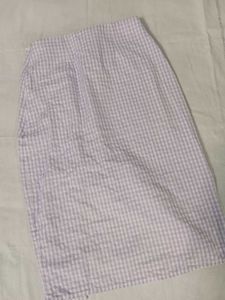 Purple striped skirt