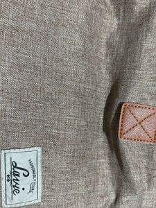 Minimalist Beige Tote with Tan Faux Leather Straps