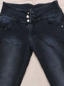 Dark Blue Denim Jeans