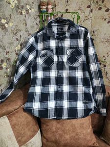Men Branded Checkered Shirt